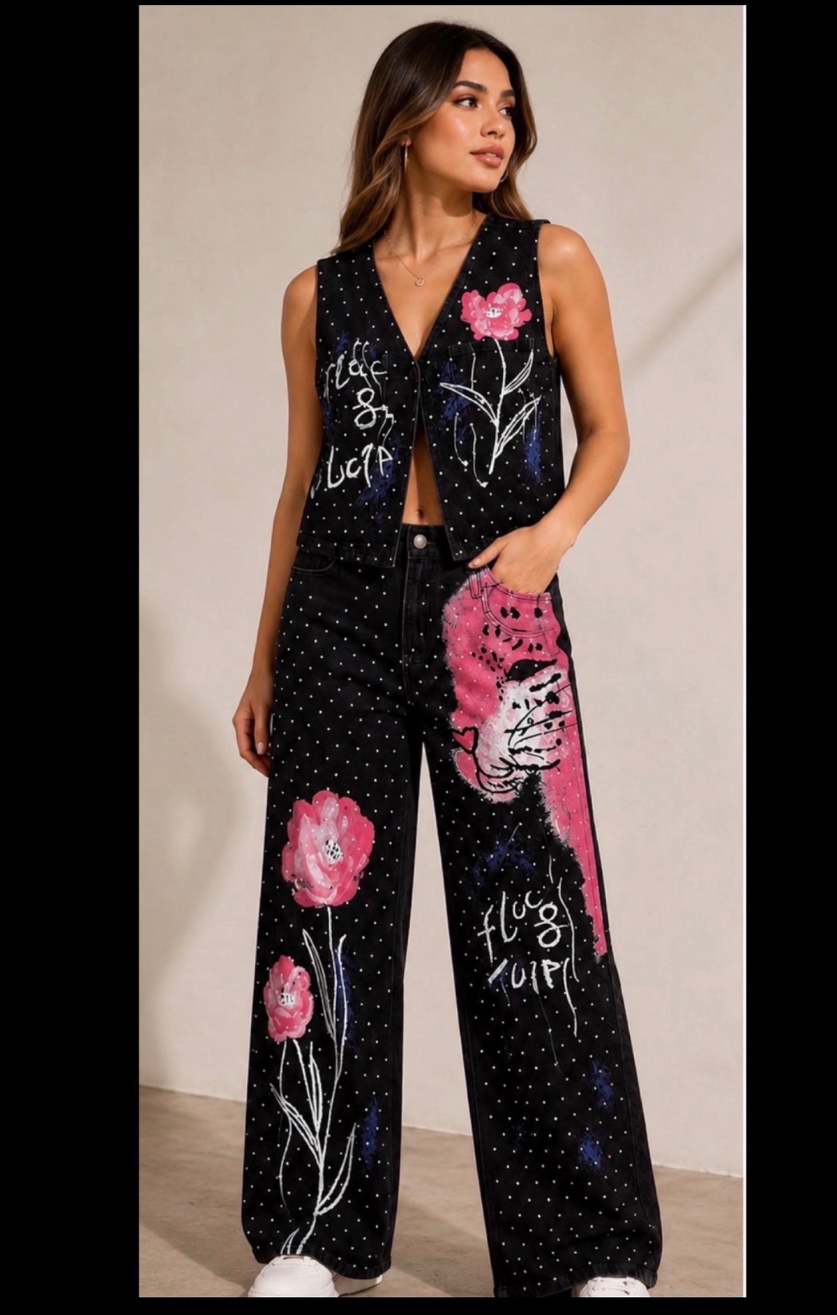 Denim Pantera Set