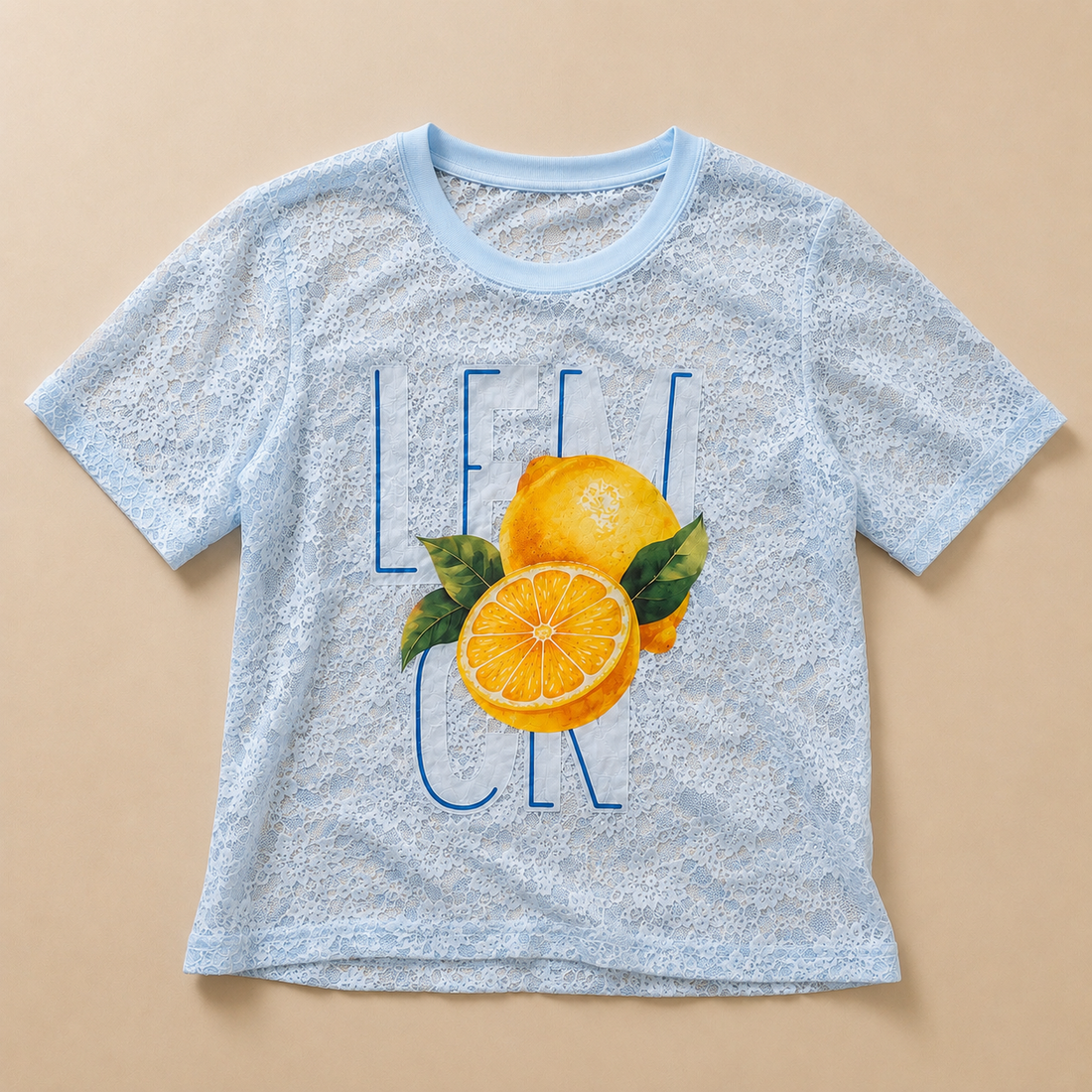 T Shirt Lemon Blue