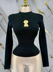 Top Llave - Negro